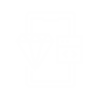 icon of a diamond and a code symbole connected in a square